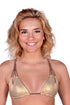 Luli Fama Cosita Buena Zig Zag Knotted Cut Out Triangle Top